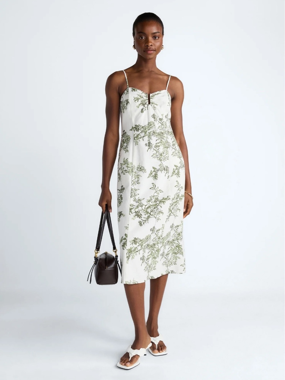 Scoop Women's Sleeveless U-Ring Midi Dress NWT 🏷️ Size: 6